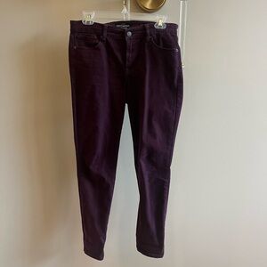 Maroon/burgundy Lucky Brand Ava Legging Jeans sz6/28